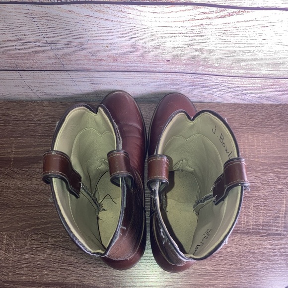 Mens Pre Owned Laredo Burgundy Roper Cowboy Boots Size 7.5D - Picture 10 of 11